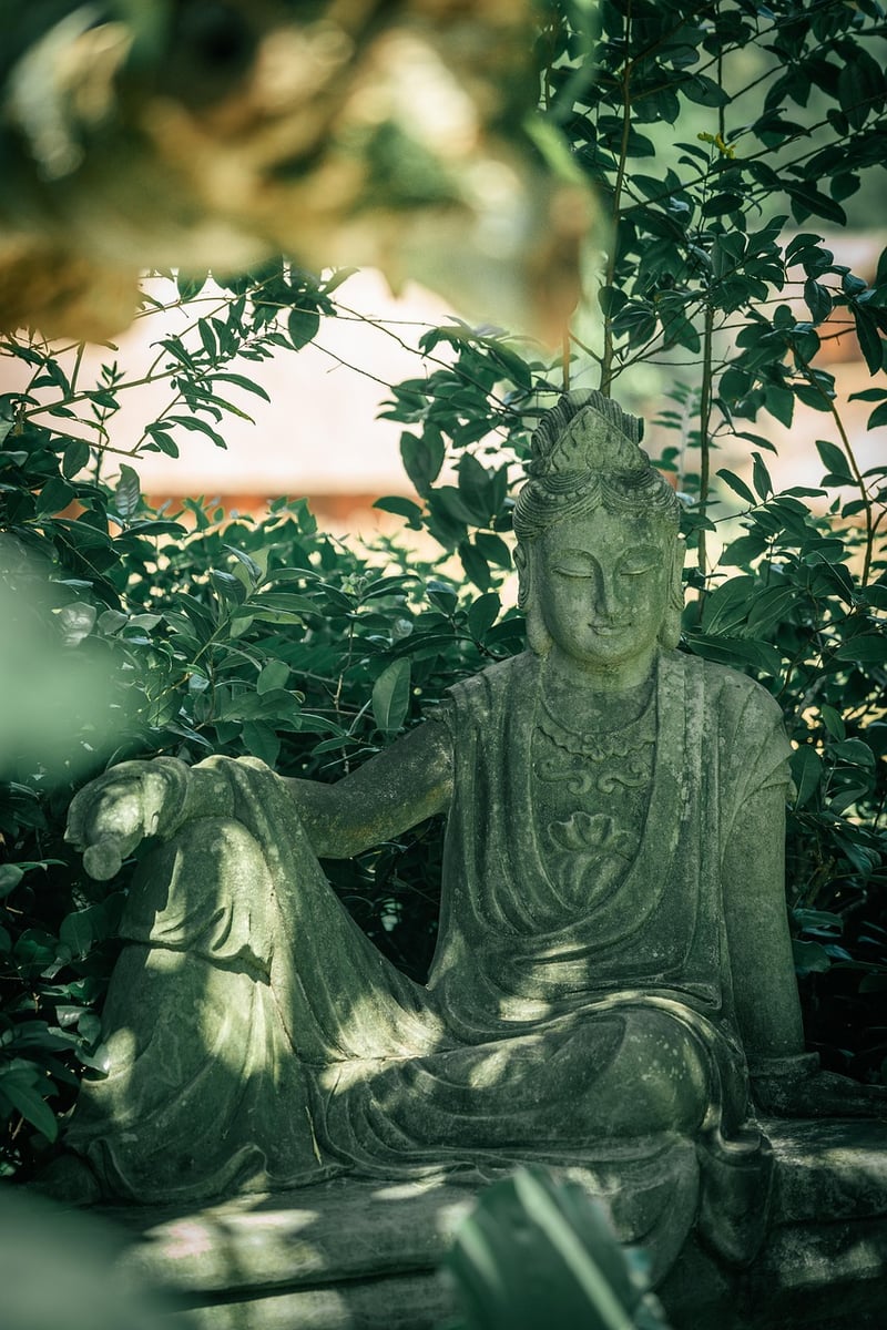 Zen garden meditation stones